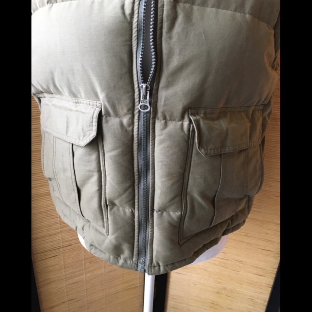 Abercrombie & Fitch Green Puff Vest View 5